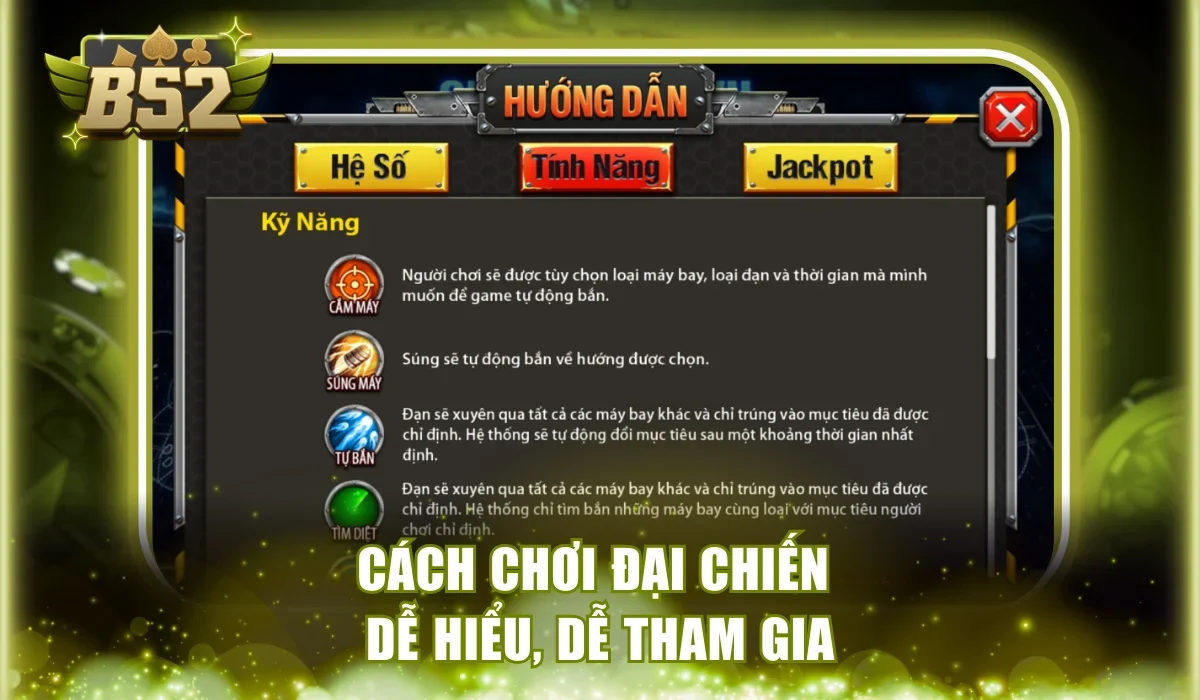 Cách chơi đại chiến dễ hiểu, dễ tham gia