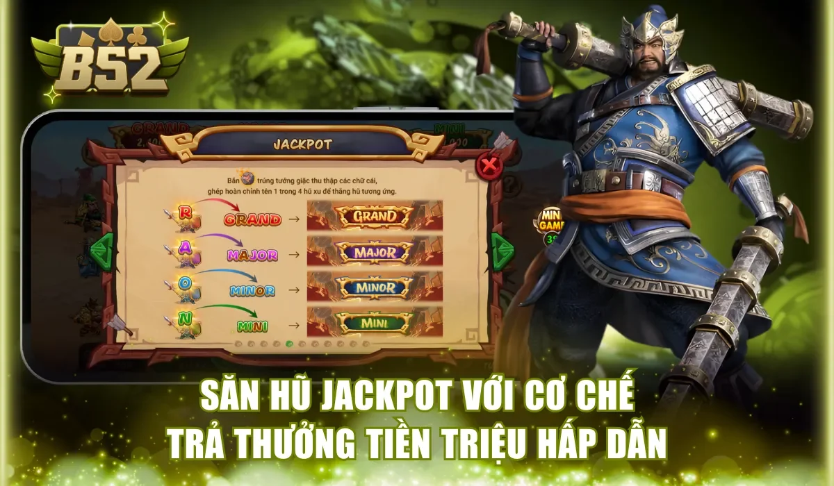 Săn hũ Jackpot với cơ chế trả thưởng tiền triệu hấp dẫn